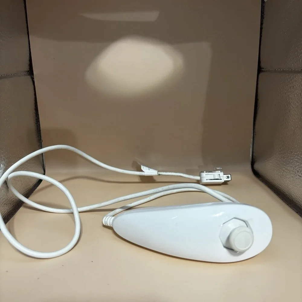 Official Nintendo Wii White Nunchuck Controller  Used Tested - Qwik Ship!
